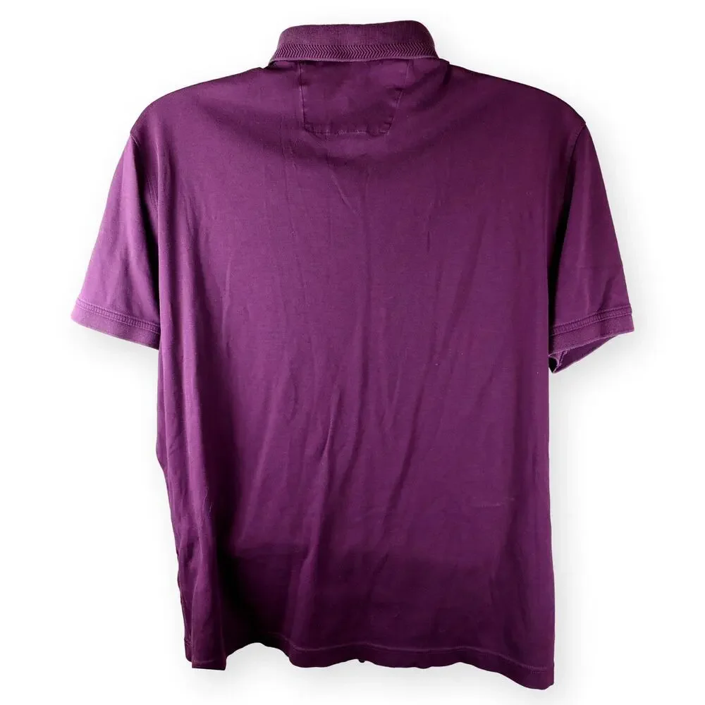 Banana Republic Mens Purple Stripe Luxury Touch Polo XL